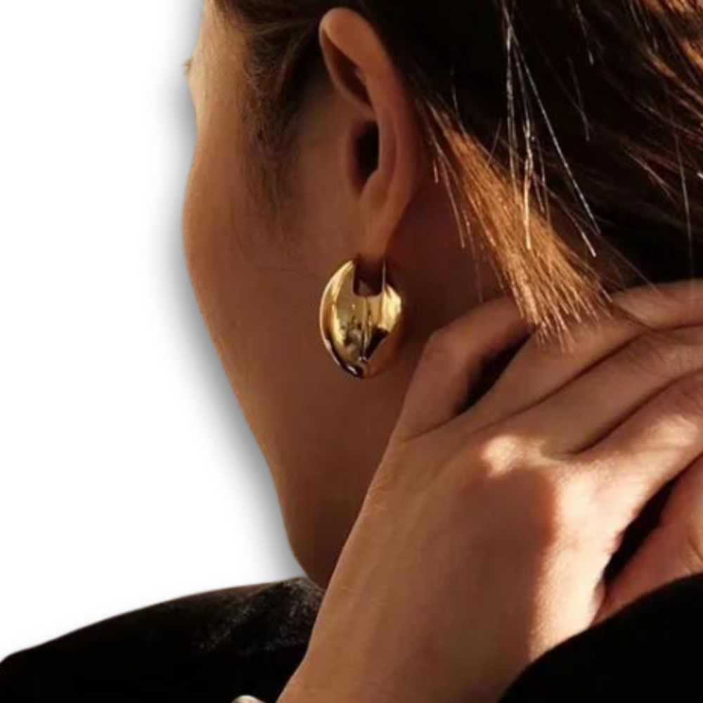 gold ball earring