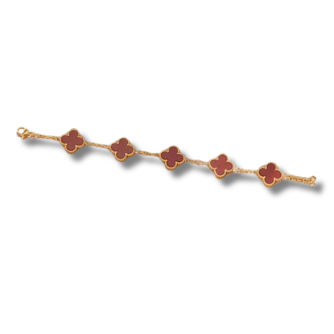 ★tow tow archive★ Clover symbol bracelet vintage red TBH12 Double Sided Clover Bracelet – Skye Flowers Design