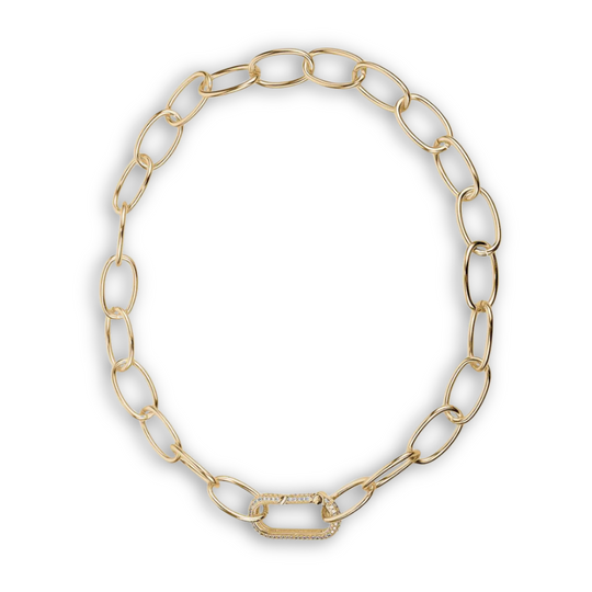 Oval Diamond Link