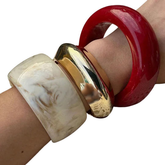Resin Bangle Set - Skye Flowers Design
