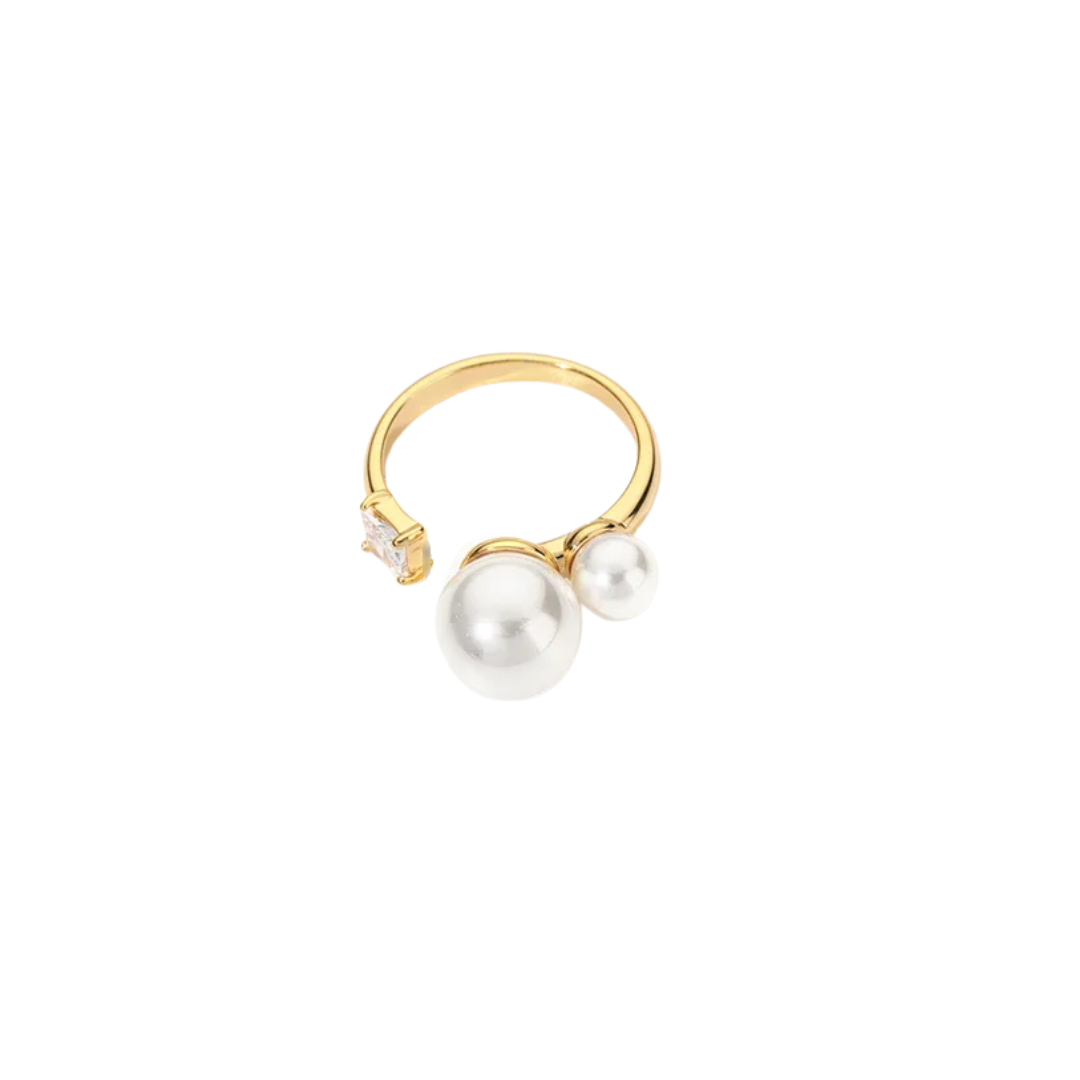 Double Pearl Ring - Skye Flowers Design