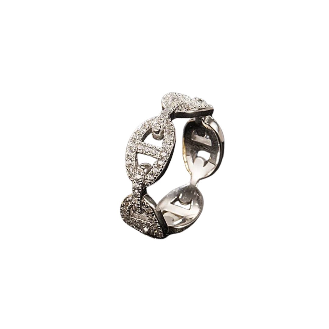 Diamond Link Ring - Skye Flowers Design