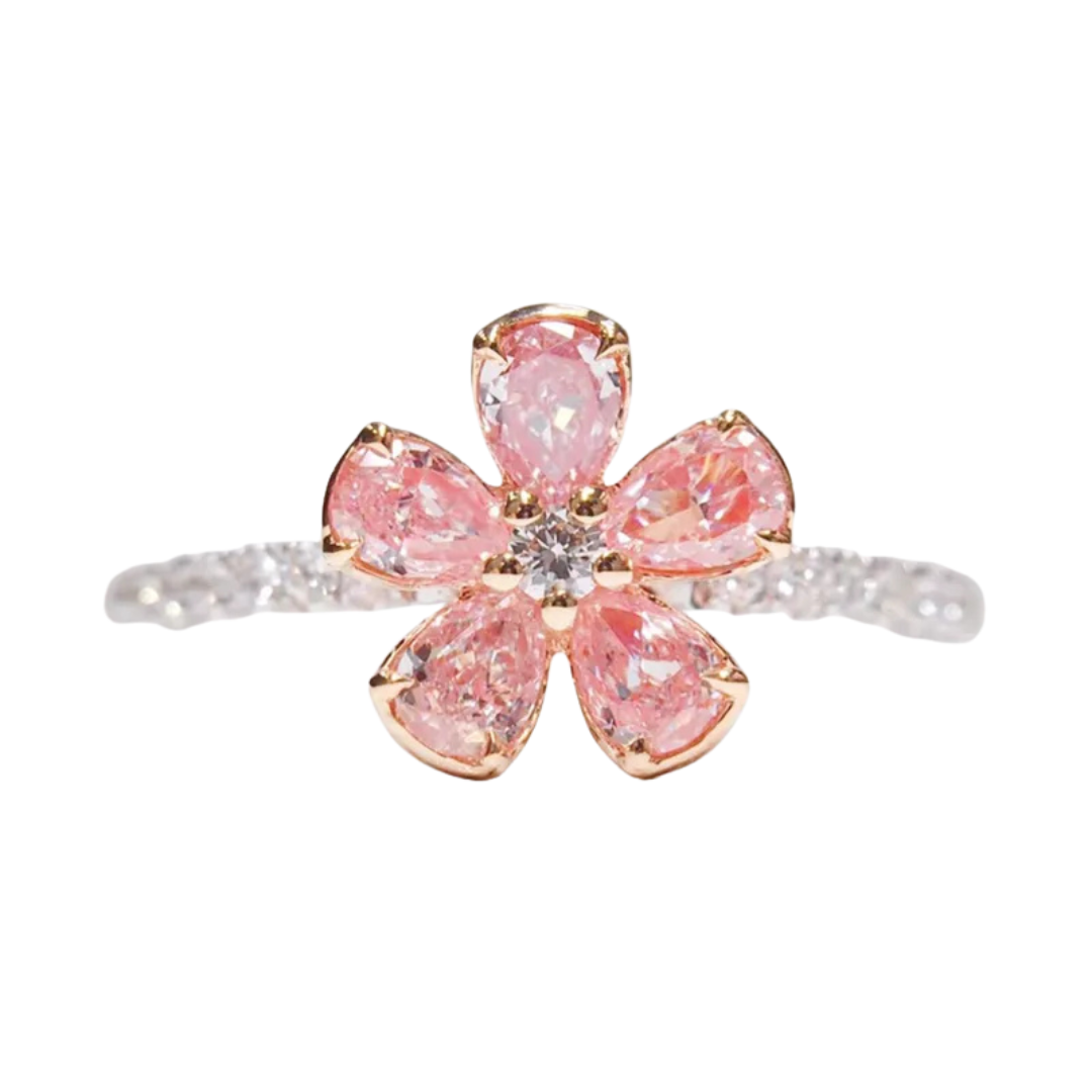 Pink Flower Ring - Skye Flowers Design