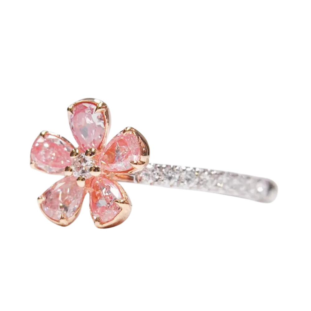 Pink Flower Ring - Skye Flowers Design