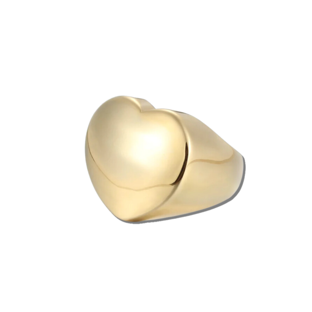 gold Heart shaped ring