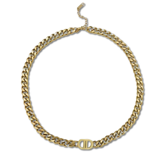 gold chain link necklace