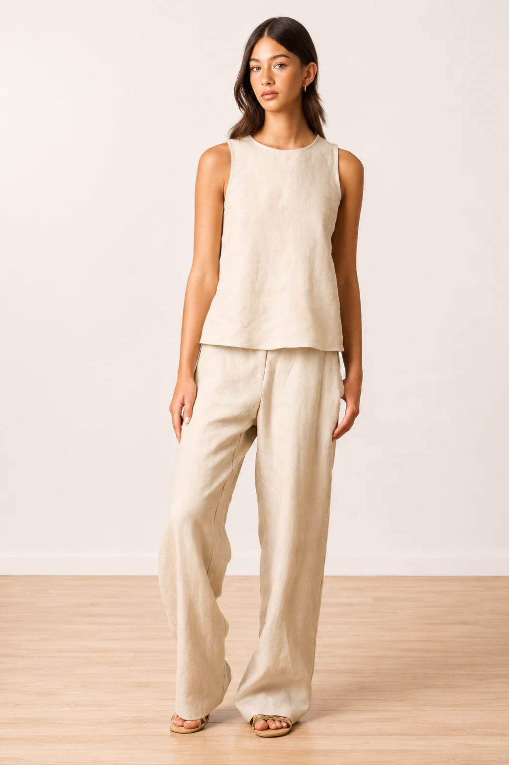 Tie Tank Top - Natural