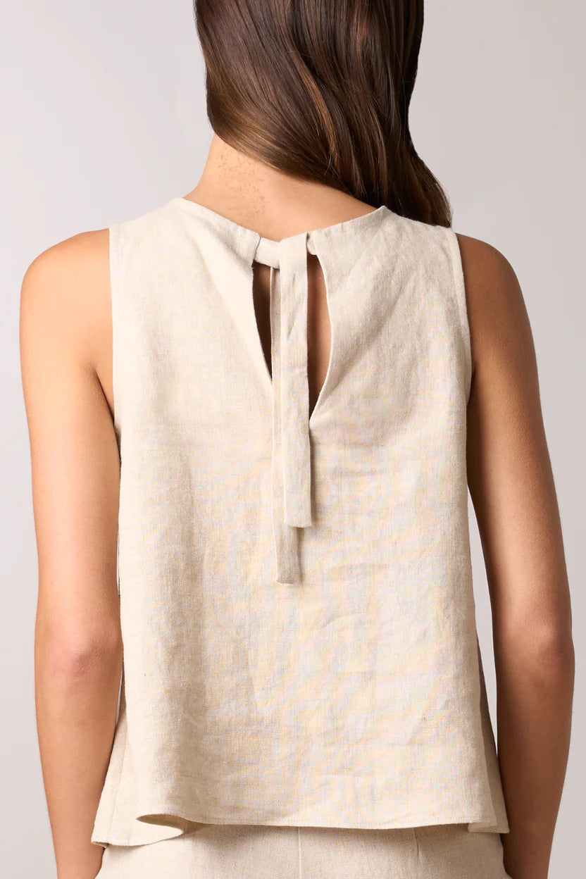 Tie Tank Top - Natural