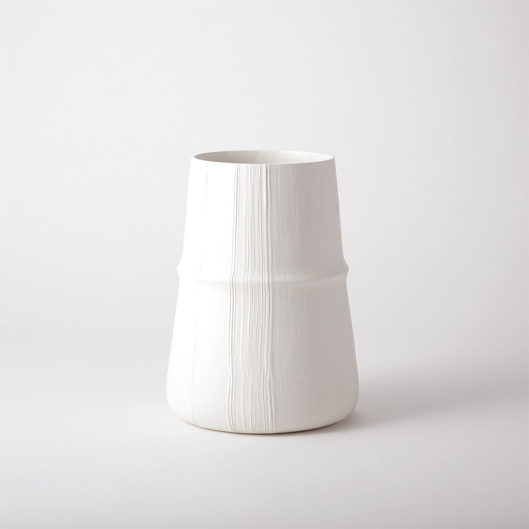 Linen Vase-Soft White
