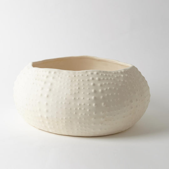 large Urchin white ceramic Bowl